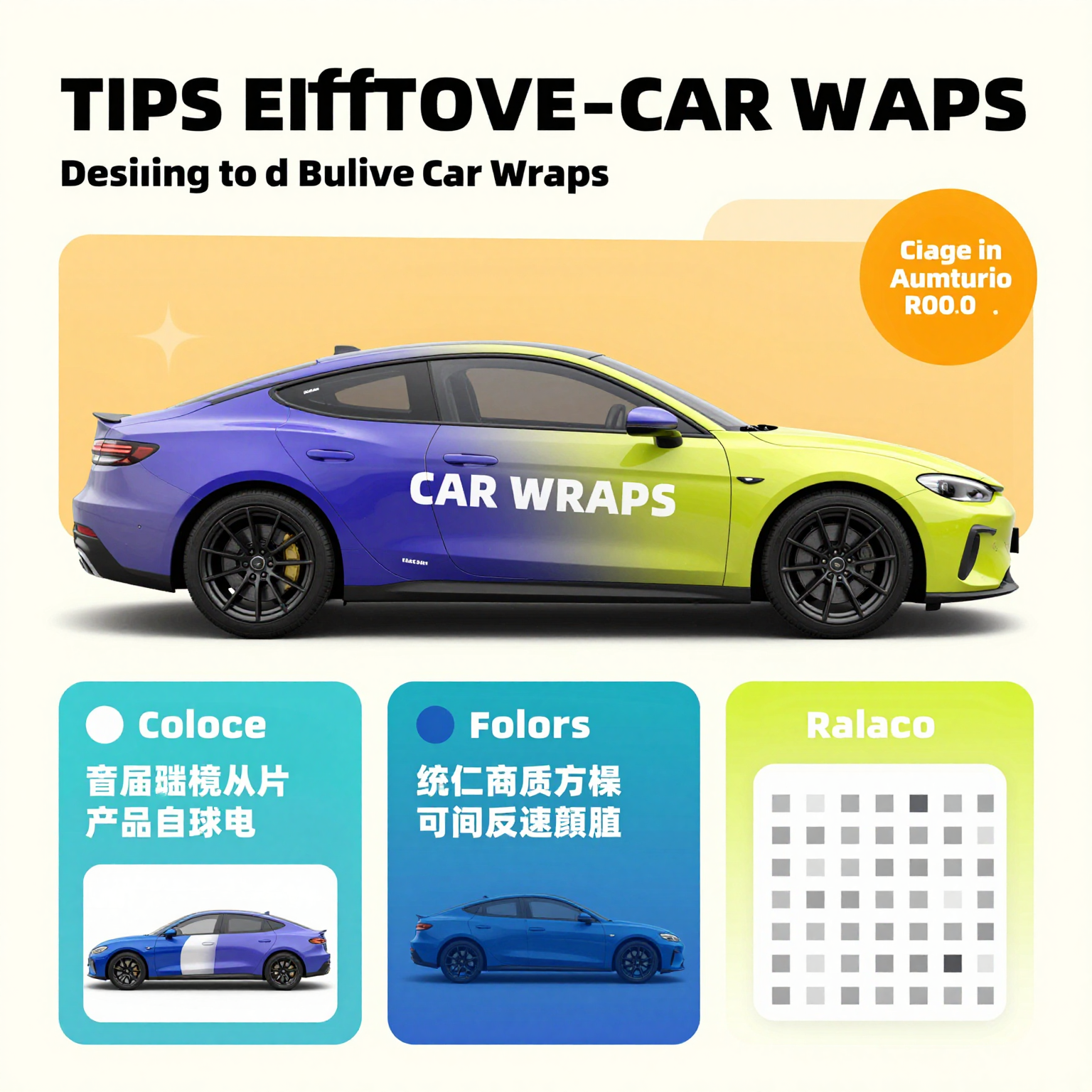 Car Wrap Design Tips Infographic