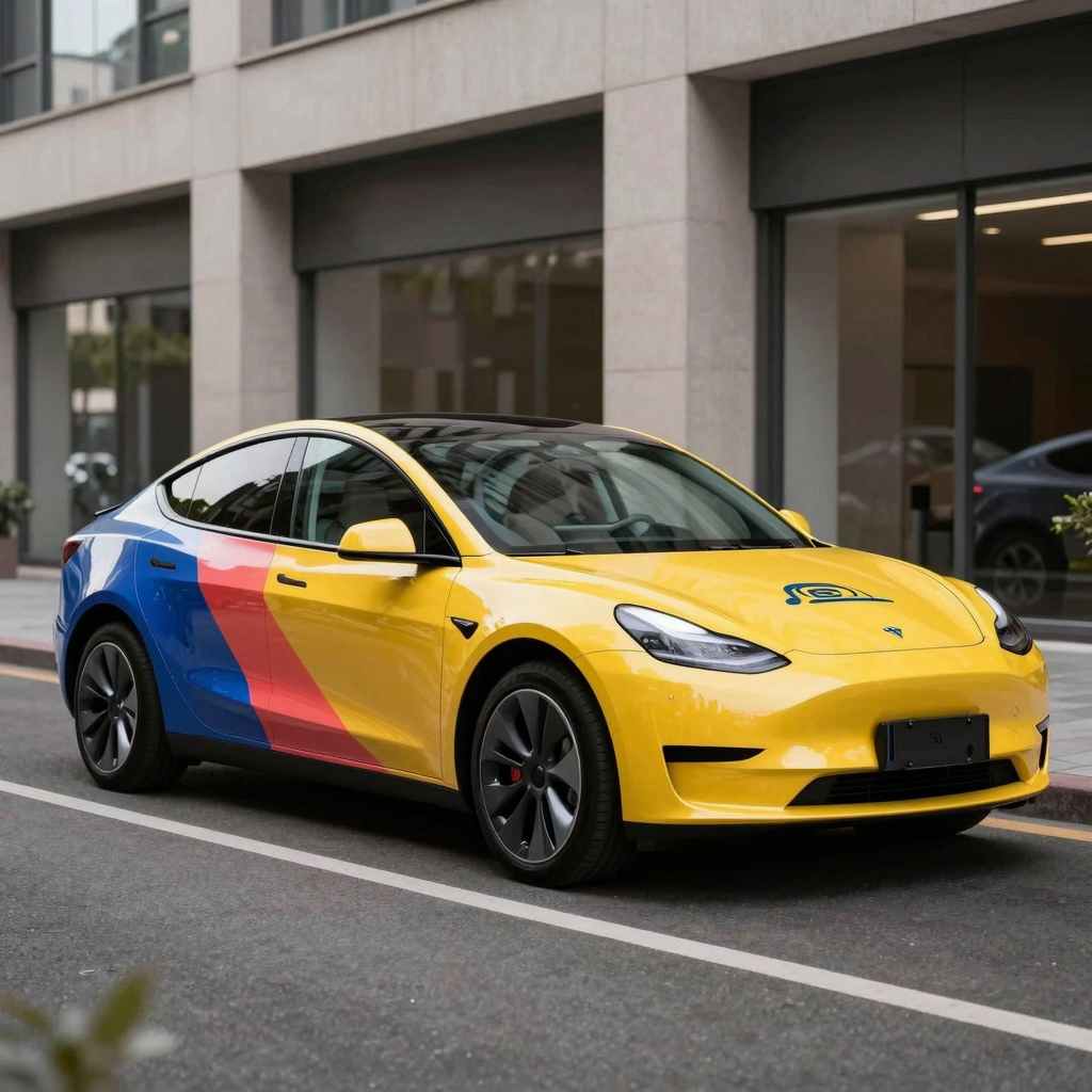Sleek, Professionally Wrapped Car