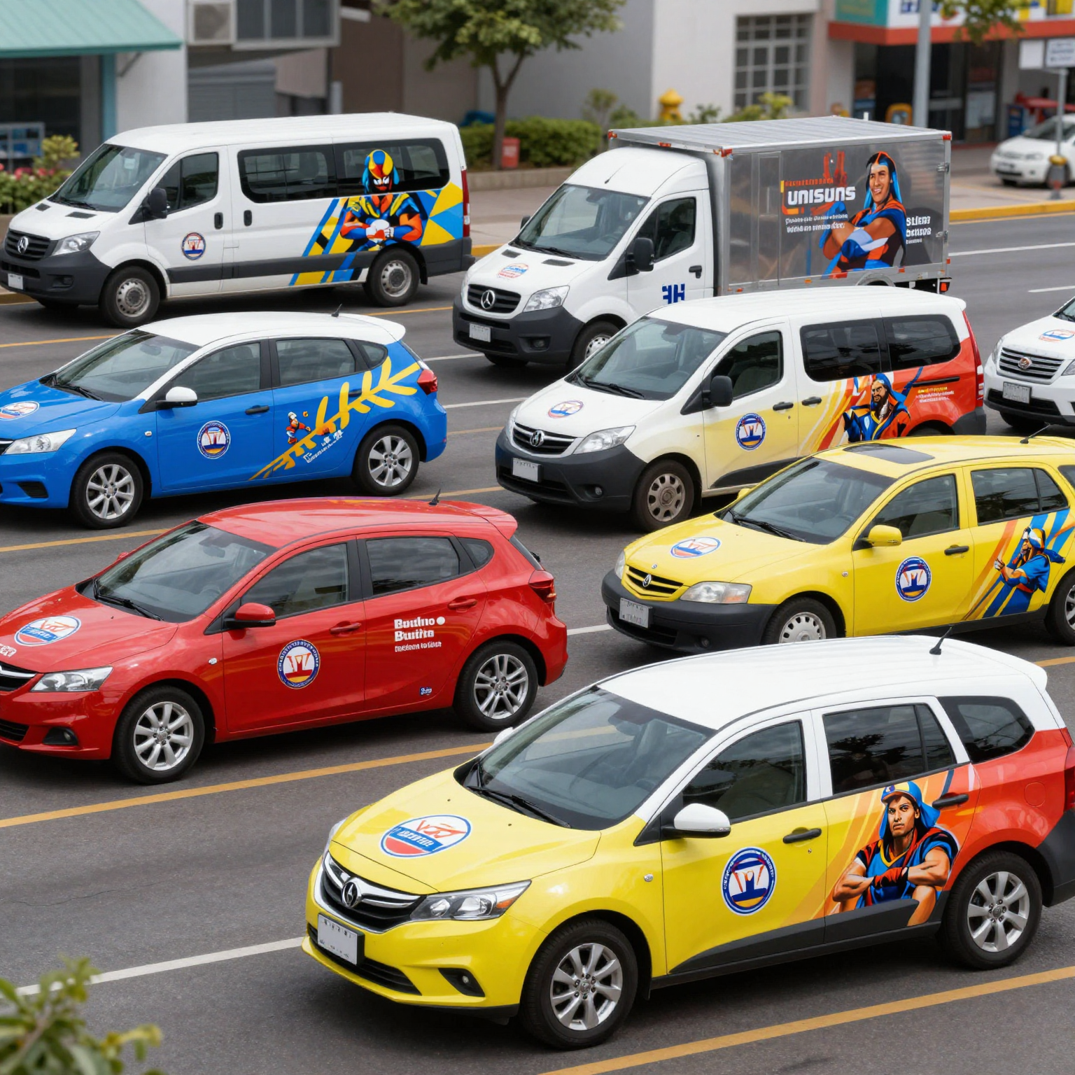 Car Wraps on Various Vehicles