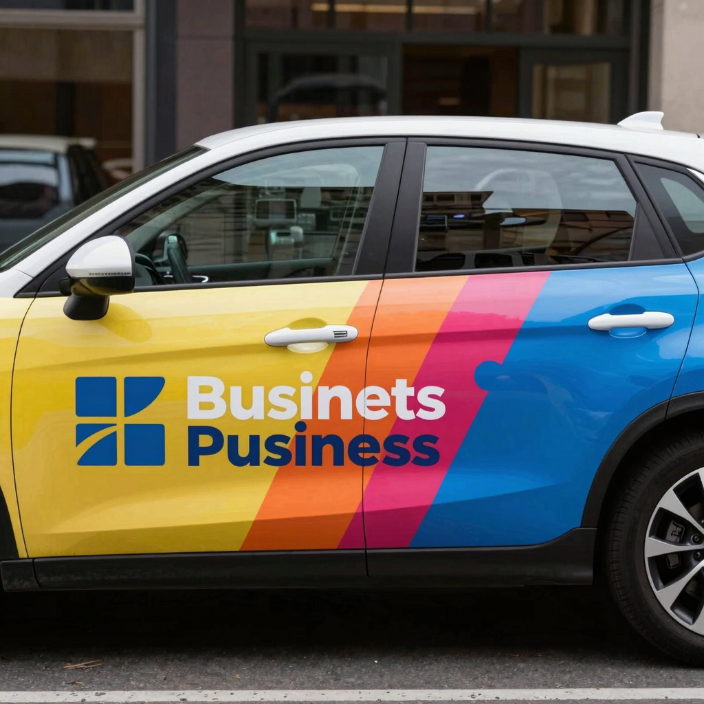 Colorful Vehicle Wrap Design