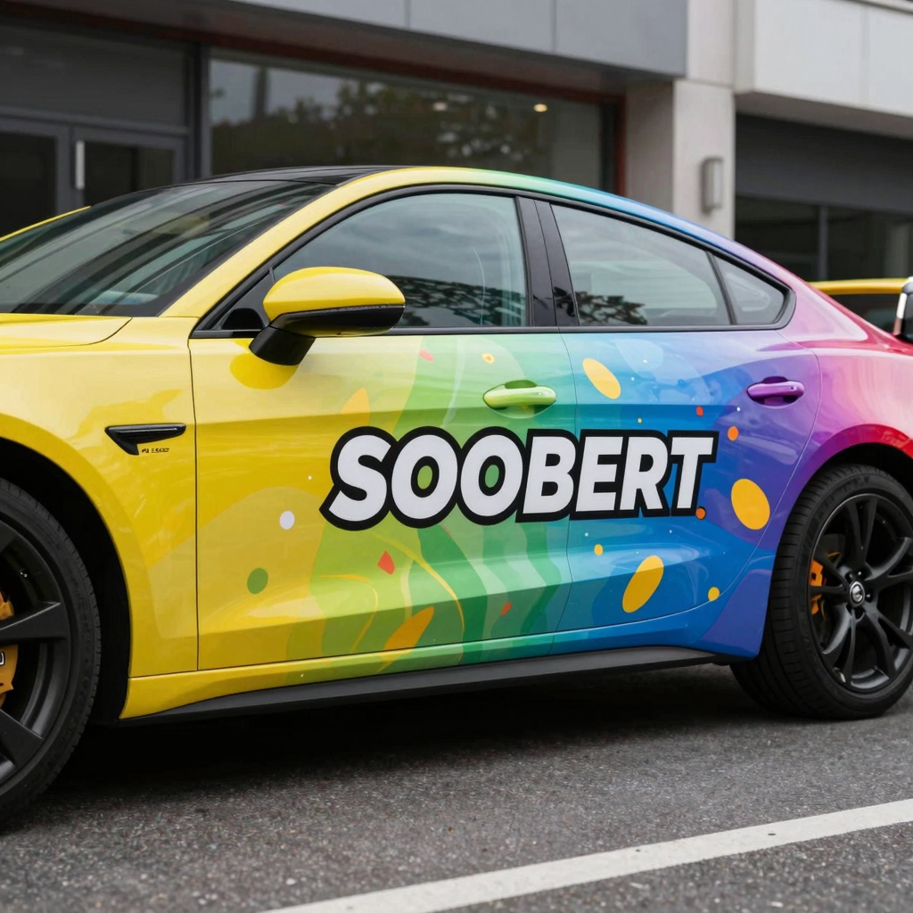 Colorful and Attractive Car Wrap