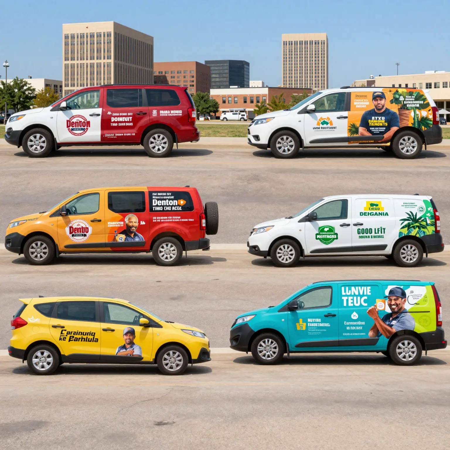 Various Vehicle Wraps in Denton