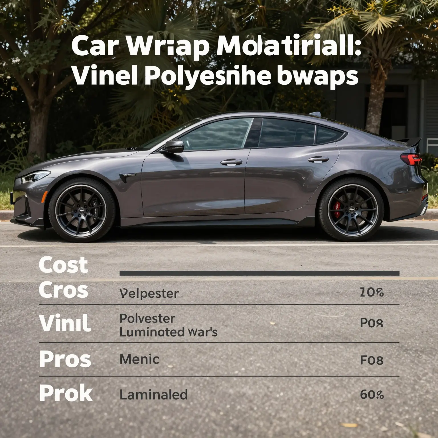 Car Wraps Material Comparison