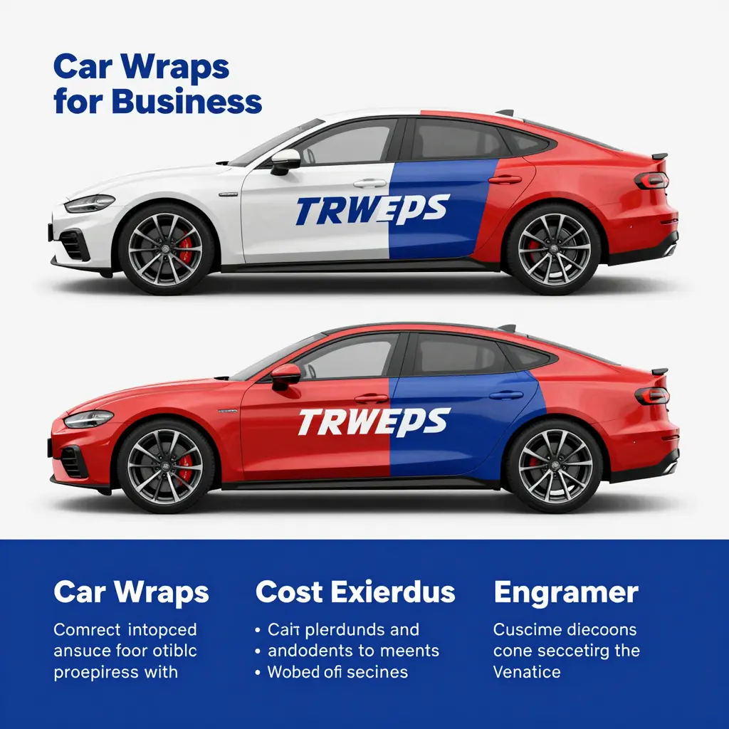 Infographic showcasing the benefits of car wraps