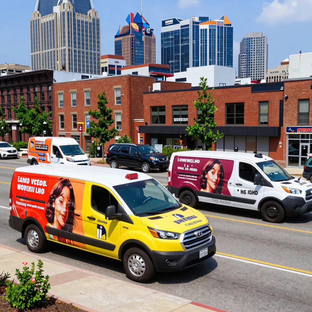 Vibrant Urban Scene with Liquid Car Wraps