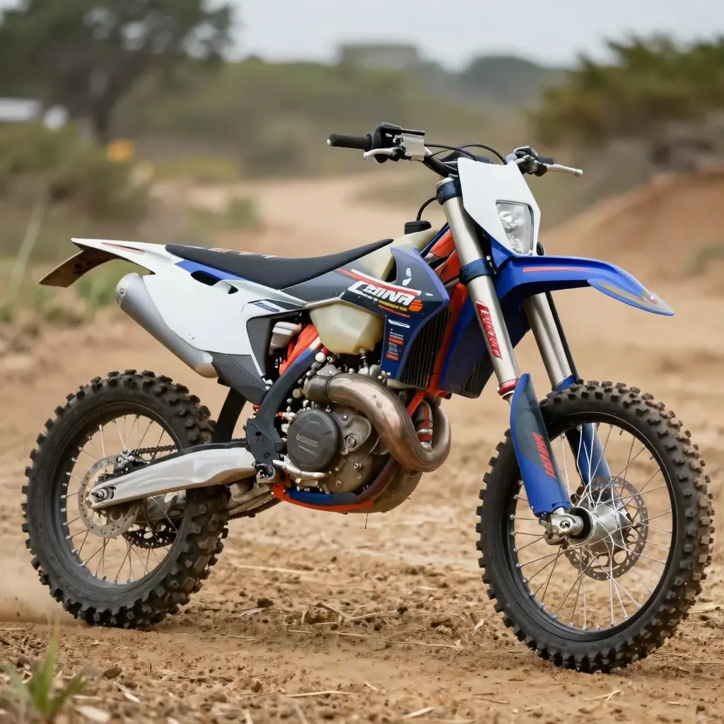 Custom Dirt Bike with Matte Graphics