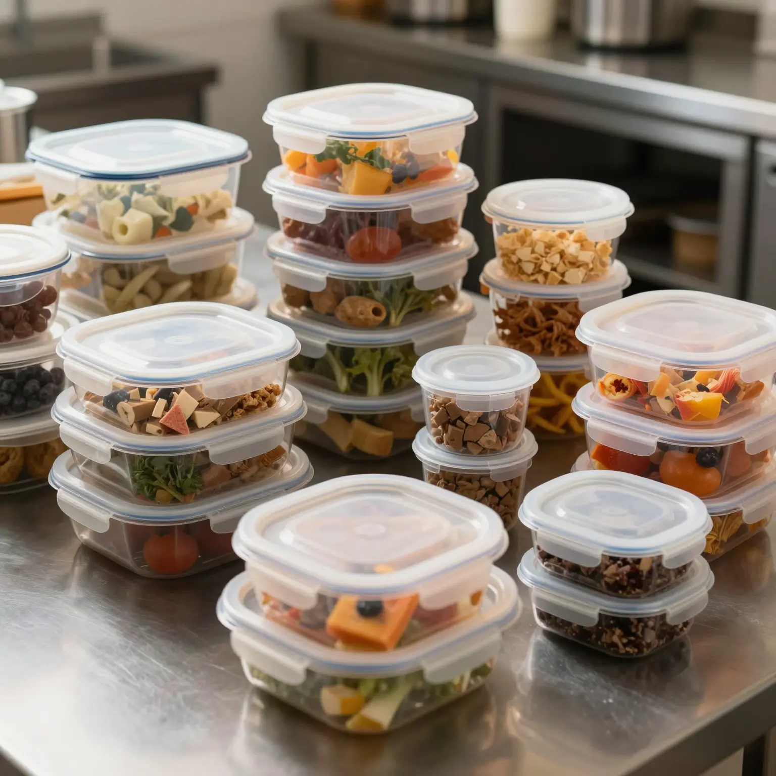 Microwave-Safe Plastic Food Containers