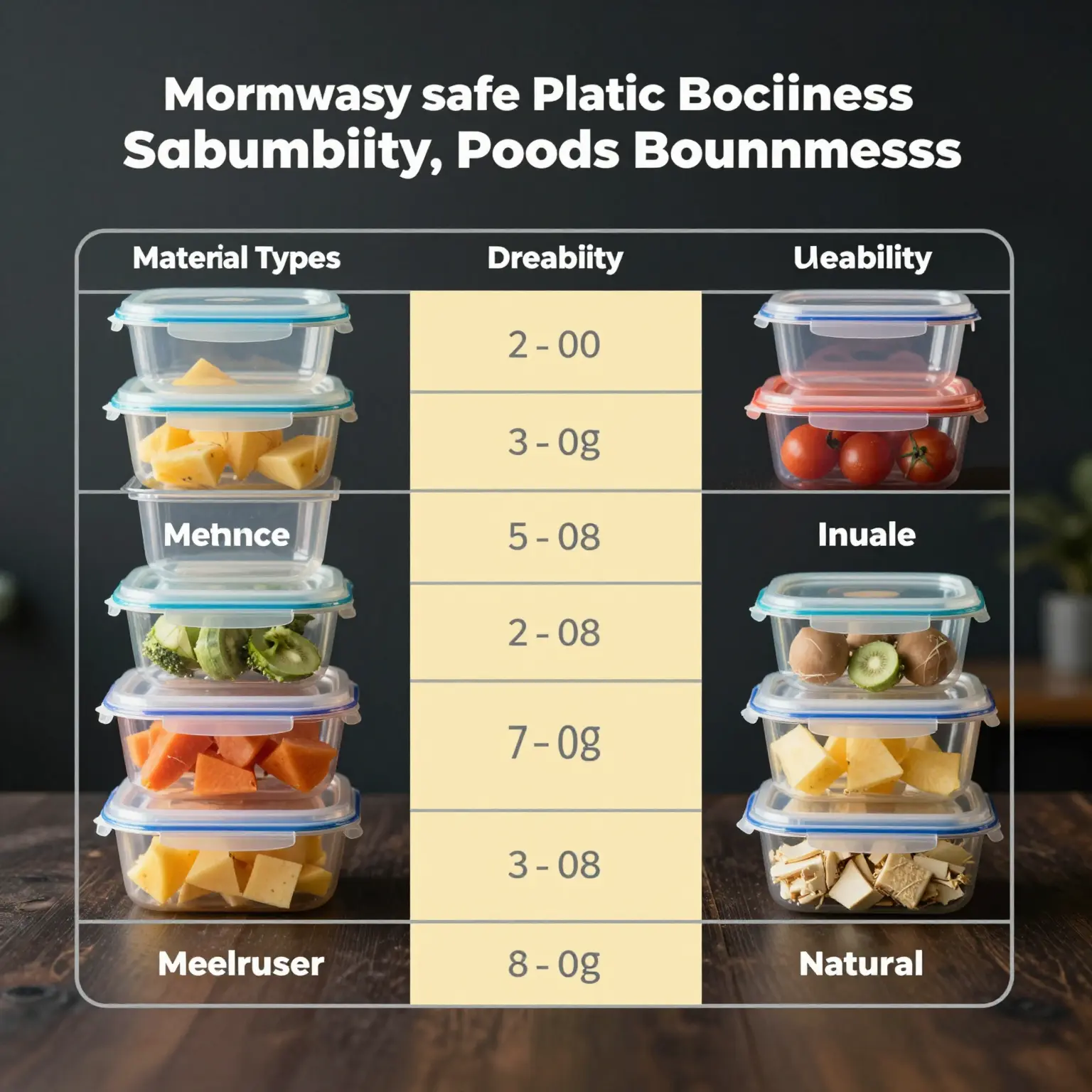 Comparison of Microwave-Safe Plastic Containers